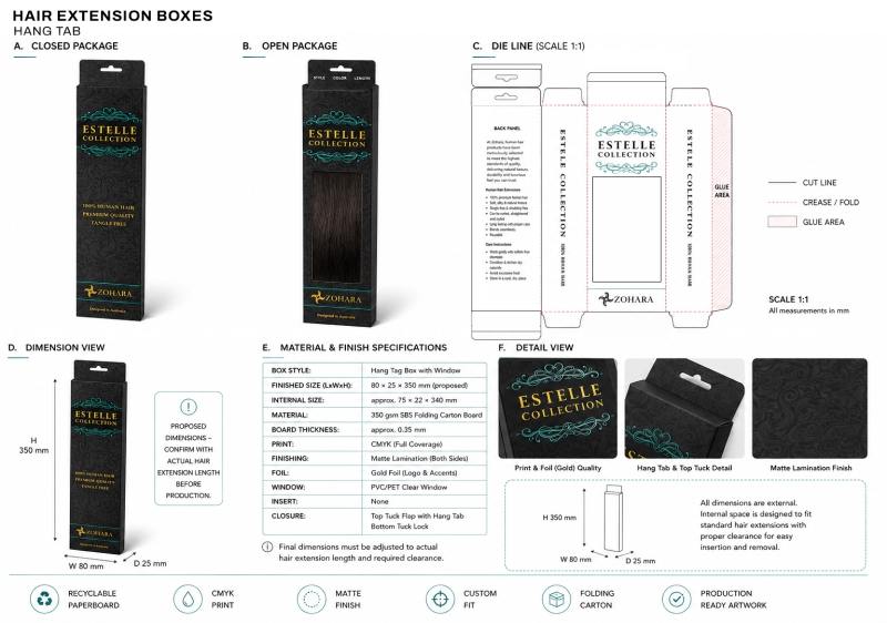 Hair Extension Boxes - BoxesMe NYC